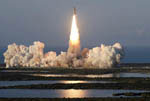 Launch of the space shuttle Atlantis 06/2007
