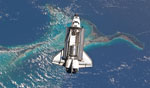 Atlantis en approche de la station spatiale 07/2011