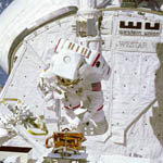 Sortie extra-véhiculaire de B.McCandless STS-41-B-02/1984