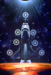 Navette spatiale Challenger - Vue d'artiste