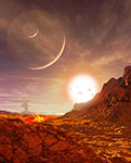 Exoplanète de type Super-Jupiter - Vue d'artiste