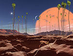 Vie sur une exoplanète à faible gravité