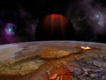 Vue d'artiste d'une Jupiter chaude HD 149026b