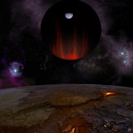 Vue d'artiste d'une Jupiter chaude HD 149026b