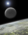 Exoplanète - Vue d'artiste