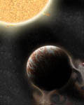 Vue d'artiste d'une Jupiter chaude