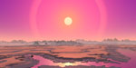 Exoplanète et son étoile en fin de vie