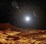 Exoplanètes autour d'une naine blanche - Illustration