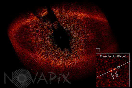 Planet orbiting star Fomalhaut