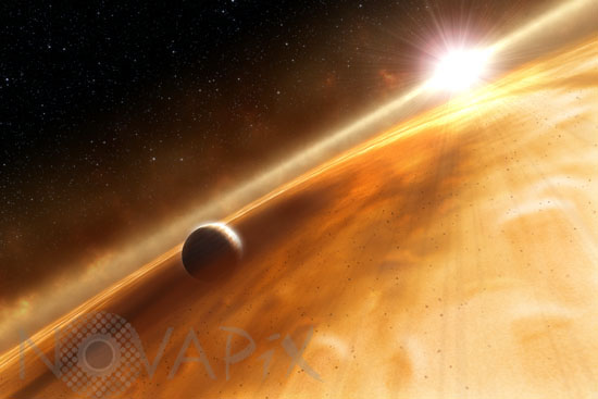 Planet orbiting star Fomalhaut