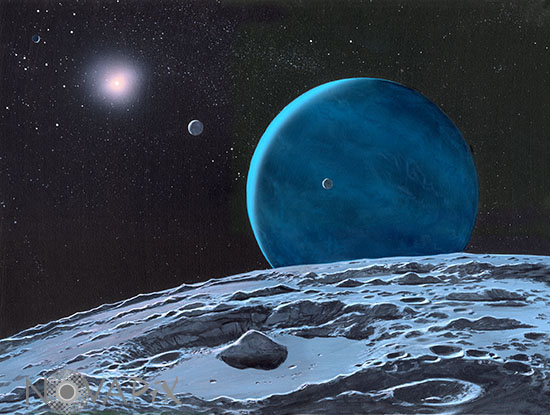 Exoplanètes autour de Lalande 21185 - Illustration
