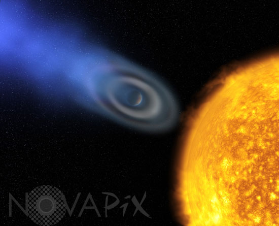 Artist's conception of the exoplanet HD 209458b