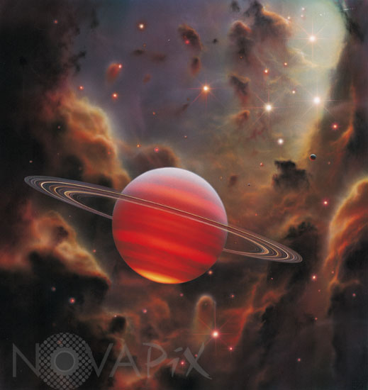 Free floating planet. Artwork.