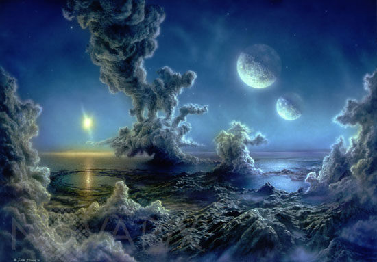 Young extrasolar planet - Illustration