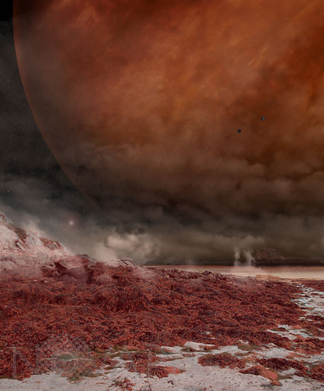 Vie à la surface d'une planète extrasolaire