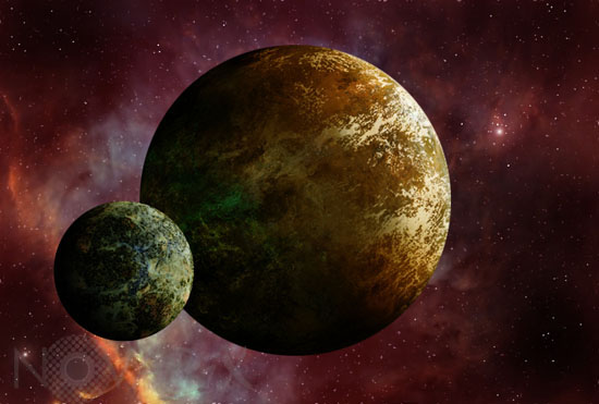 Exoplanètes - Vue d'artiste