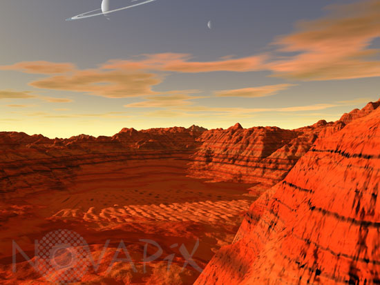 Surface d'une exoplanète inhabitable