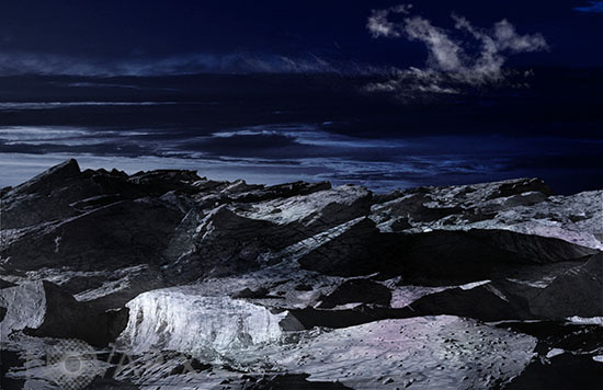 Vue d'artiste de l'exoplanète OGLE-2005-BLG-390L b