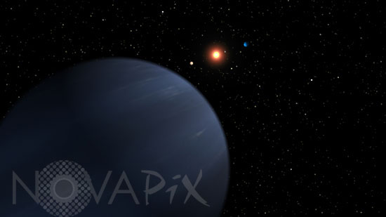 55 Cancri planetary system -Artwork