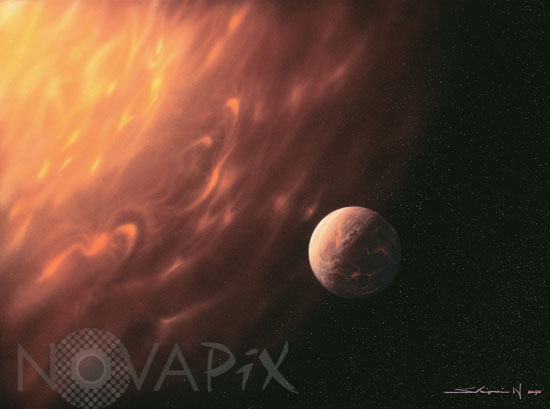 Une étoile supergéante rouge va avaler une planète