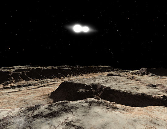 Exoplanète autour de W Ursae Majoris - Vue d'artiste