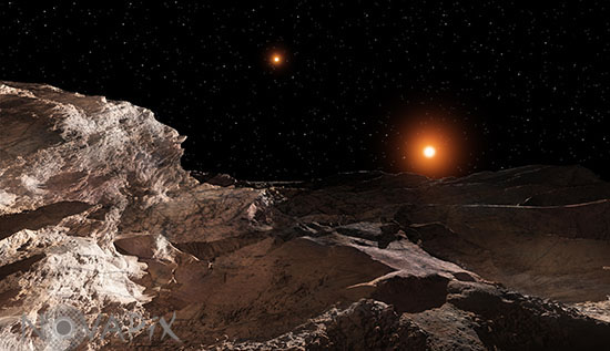 Exoplanète OGLE-2013-BLG-0341L Bb - Vue d'artiste
