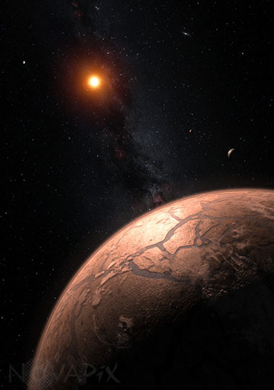 Artist’s impression of the TRAPPIST-1 planetary system