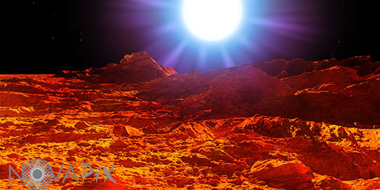 Exoplanète autour d'une étoile à neutrons