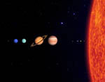 Our solar system. Artwork.