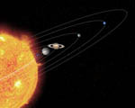 Our solar system. Artwork.