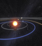 Our solar system. Artwork