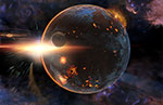 La formation d'une planète - Vue d'artiste