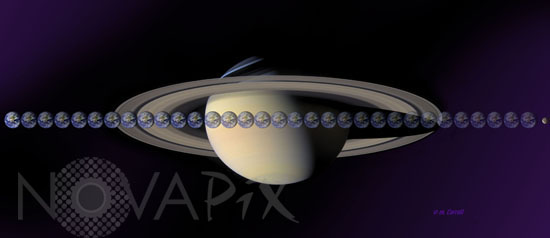 Earth-Moon system at correct distance