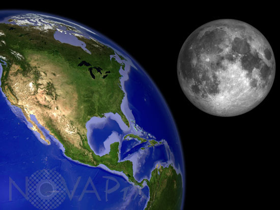 Comparaison entre la Terre et la Lune