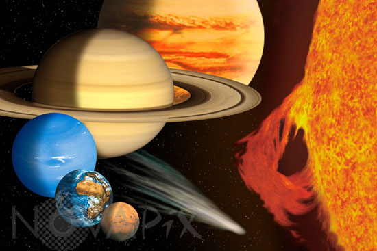 Our solar system. Artwork