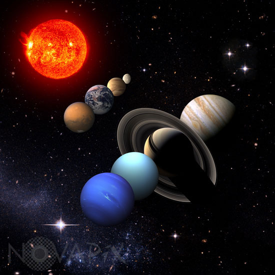 Our solar system - Artwork