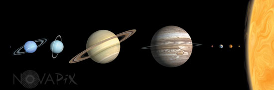 Our solar system. Artwork