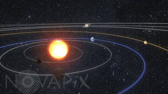 Our solar system. Artwork