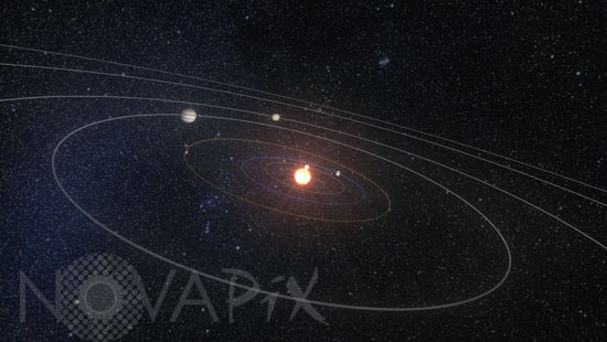 Our solar system. Artwork