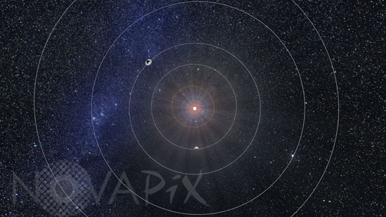 Our solar system. Artwork