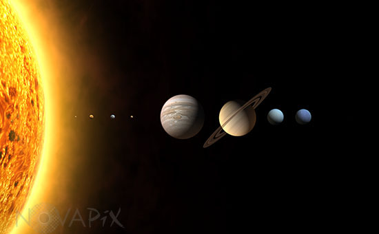 Our solar system. Artwork
