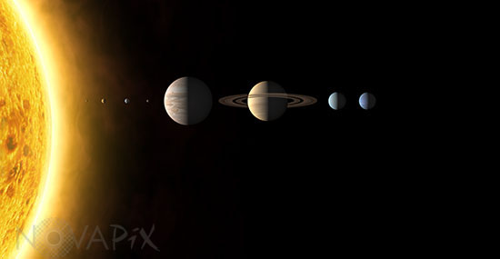 Our solar system. Artwork