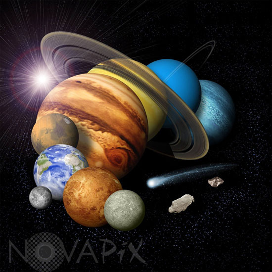 Solar system montage