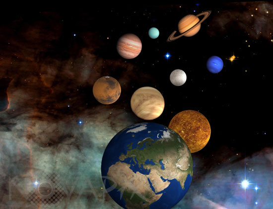 Density of planets of our solar system