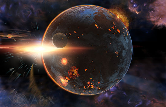 Forming solar system - Artist view