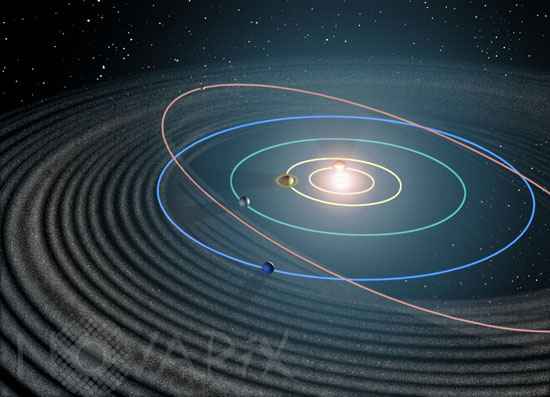 The Kuiper belt - Illustration