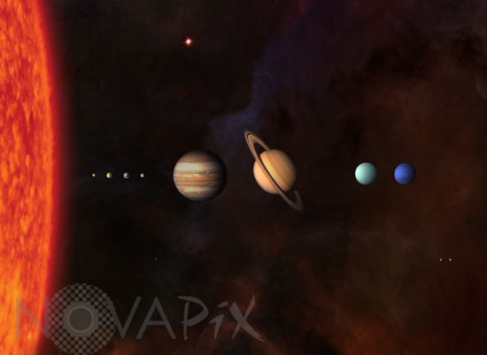The solar system - Illustration