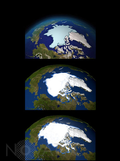 Sea ice in Arctic -1979-2005-2009