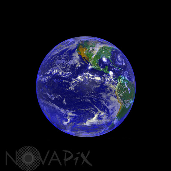 Terre vue par satellite