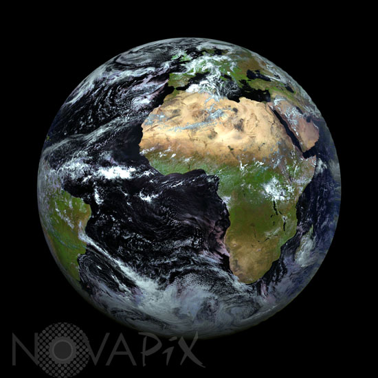 Terre par Meteosat 8